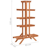 Plant Stand 83x25x132 cm Solid Firwood 316390