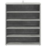 Shoe Cabinet Concrete Grey 60x35x70 cm Engineered Wood 808940