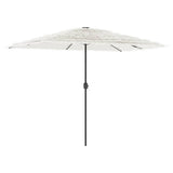 Garden Parasol with Steel Pole White 300x200x250 cm 4005096