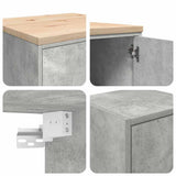 Garage Cabinets 2 pcs Concrete Grey Engineered Wood 3328308