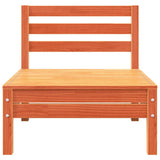 Garden Sofa 3-Seater Wax Brown Solid Wood Pine 838037