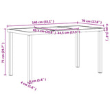 Outdoor Furniture Set 5 pcs Black and Anthracite Textilene 3422887