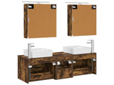 Bathroom Furniture Set 5 pcs Smoked Oak 3406763