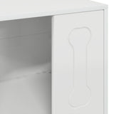 Dog House Gloss White 44 x 42 x 49 cm Engineered Wood 8000702