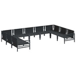 Garden Sofa Set Anthracite Steel 3379014