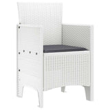 Garden Chair 4 pcs White 53 x 49 x 85 cm Polypropylene 847481