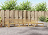 Outdoor Sofa Set 4 pcs White 254 x 162.5 x 73 cm 3386268
