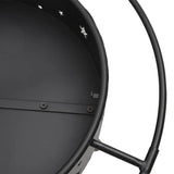 Fire Pit with Poker 70 cm XXL Steel 360064