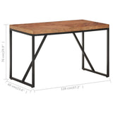 Dining Table 120x60x76 cm Solid Acacia and Mango Wood 323546