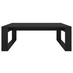 Coffee Table Black 100x100x35 cm Engineered Wood 808631