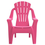 Garden Chairs 2 pcs for Children Pink 37x34x44 cm PP Wooden Look 364741