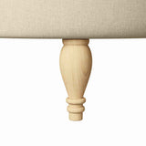 Slipper Chair Cream 56.5 x 70 x 110 cm Fabric 42020684