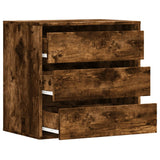 Corner Chest of Drawers Smoked Oak 60x41x58 cm Engineered Wood 852847