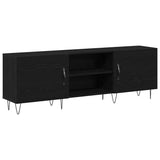 TV Cabinet Set Black Oak 150 x 30 x 50 cm Engineered Wood 862961