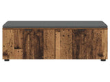 Hall Bench Old Wood 100 x 38 x 46 cm Engineered Wood and Fabric 891494