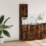 Kitchen Cabinet Smoked Oak 35x50x180 cm Engineered Wood 840762