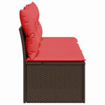 Garden Sofa 7 pcs Brown 165 x 62 x 69 cm Poly rattan 366242