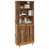 Highboard Old Wood 69.5 x 34 x 180 cm Engineered Wood 3415729