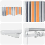 Retractable Awning with Manual 600 x 300 cm Multicolour 3331614