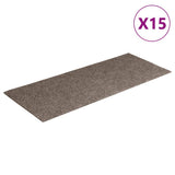 Stair Mats Self-adhesive 15 pcs 60x25 cm Beige Rectangular 326921
