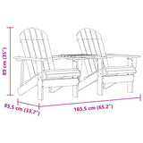 Garden Chair Natural Wood Solid fir wood Standard Ergonomic 315892