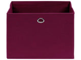 Storage Boxes 10 pcs Dark Red 32x32x32 cm Fabric 288343