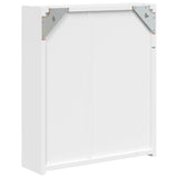 Bathroom Mirror Cabinet with LED Light White 45x13x52 cm 357965