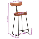 Bar Stools 2 pcs 49x43x88 cm Solid Wood Mango 4013525