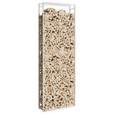 Firewood Rack 110x28x312 cm Stainless Steel 357867