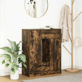 Sideboard with Drawers and Doors Smoked Oak 73x31x90 cm 861854