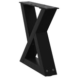 Coffee Table Legs 2 pcs Black 30x cm Steel 4012676