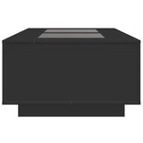 Coffee Table with Infinity LED Black 116x69x40 cm 3284057