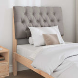 Upholstered Headboard Taupe 80 cm Solid Pine Wood 879367