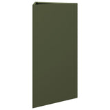 Garden Planters 2 pcs Olive Green Triangular 40x34.5x75 cm Steel 851164