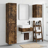 Bathroom Furniture Set 3 pcs Smoked Oak 33 x 34.5 x 160 cm 3406058