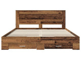 Bed Frame with Drawer with Headboard Manual Engineered Wood 3410316