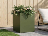 Garden Planter Olive Green 30 x 30 x 50 cm Cold-rolled Steel 8005350