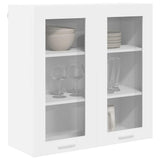 Hanging Cabinet with Door White 80 x 31 x 80 cm Engineered Wood 884322