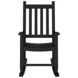 Rocking Chair for Children Black Solid Wood Poplar 4008875
