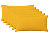 Cushion with Pillow HEERLEN 6 pcs Light Yellow Fabric 924952