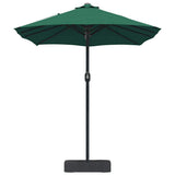 Garden Parasol Green 385 x 209 x 244 cm Polyester and Steel 42003276