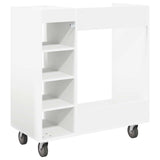 Golf Cabinet with Wheel Plain White 90 x 45 x 98 cm 899463