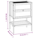 Hamster Cage 55x40x80 cm Solid Wood Fir 172382