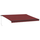 Manual Retractable Awning Burgundy 450x350 cm 3215002