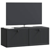 Wall-Mounted TV Cabinet Black 78.5 x 31 x 30 cm Engineered Wood 898036