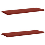 2-Piece Bench Cushions SOEST 2 pcs 100% Polyester Red 949445