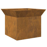 Fire Pit Rusty 50 x 50 x 40 cm Weathering steel 874582