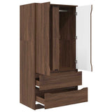 Bathroom Cabinet Brown Oak 79.5 x 49 x 156 cm Engineered Wood 3406252