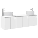 Bathroom Cabinet Set 3 pcs High Gloss White 49.5 x 44.5 x 66 cm 3405711