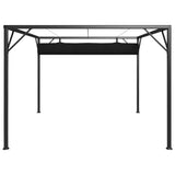 Garden Gazebo with Retractable Roof Canopy 3x3 m Anthracite 47954